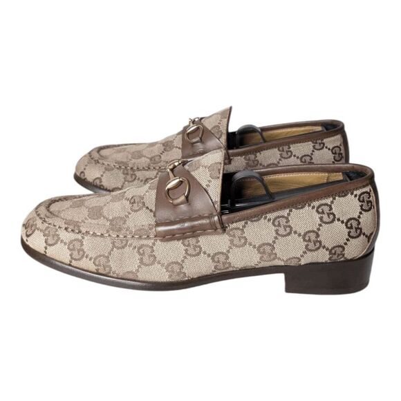 GUCCI Monogram Horsebit Loafers Size 39.5C - Picture 2 of 12